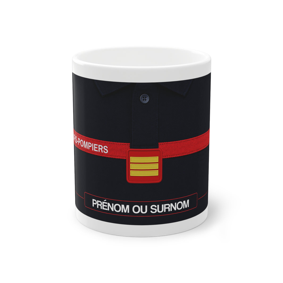 Mug Sapeurs-Pompiers SSSM Personnalisé avec Grade – Médecin, Infirmier ou Pharmacien