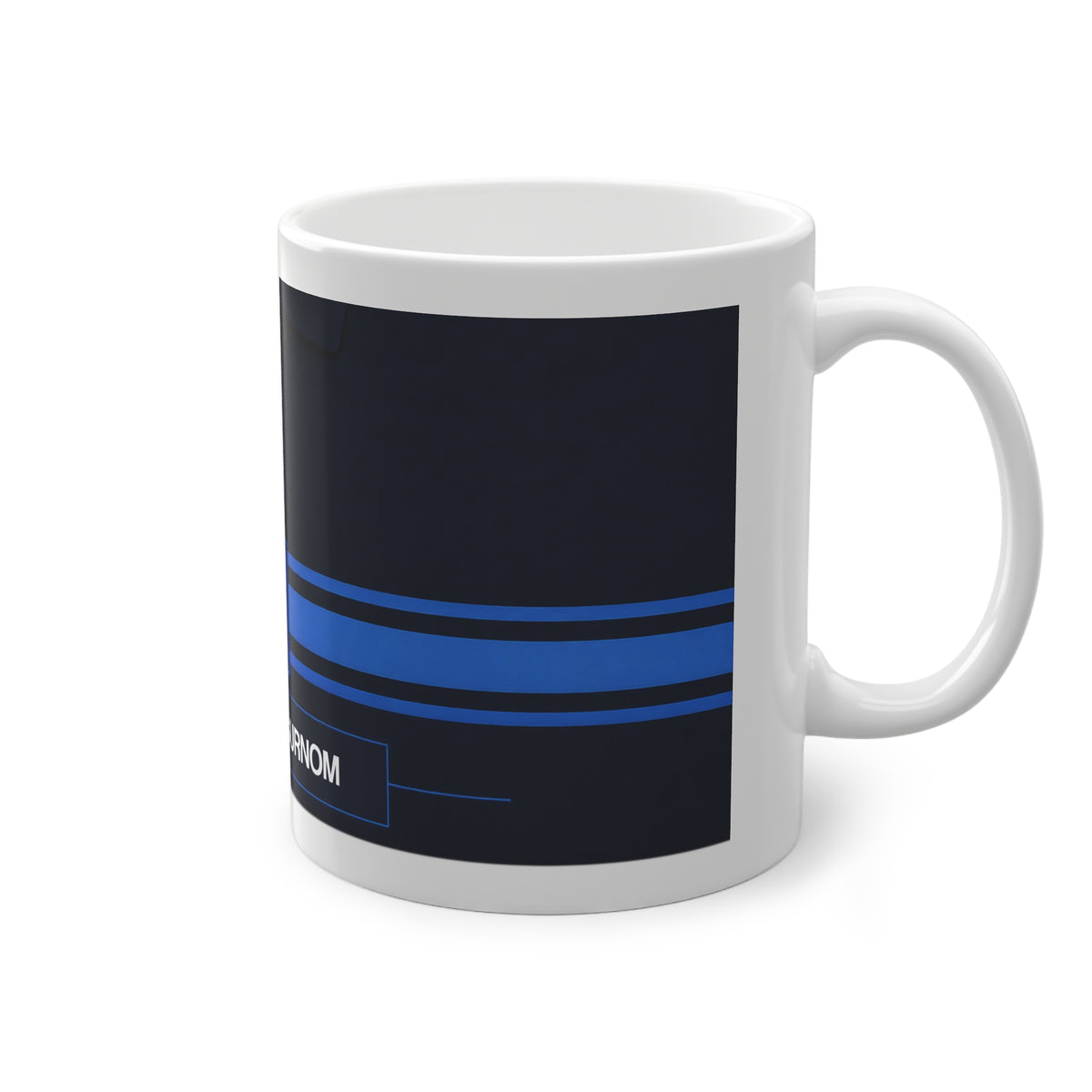 Mug Police Municipale Personnalisé avec Grade – Polo Bleu & Prénom ou Surnom