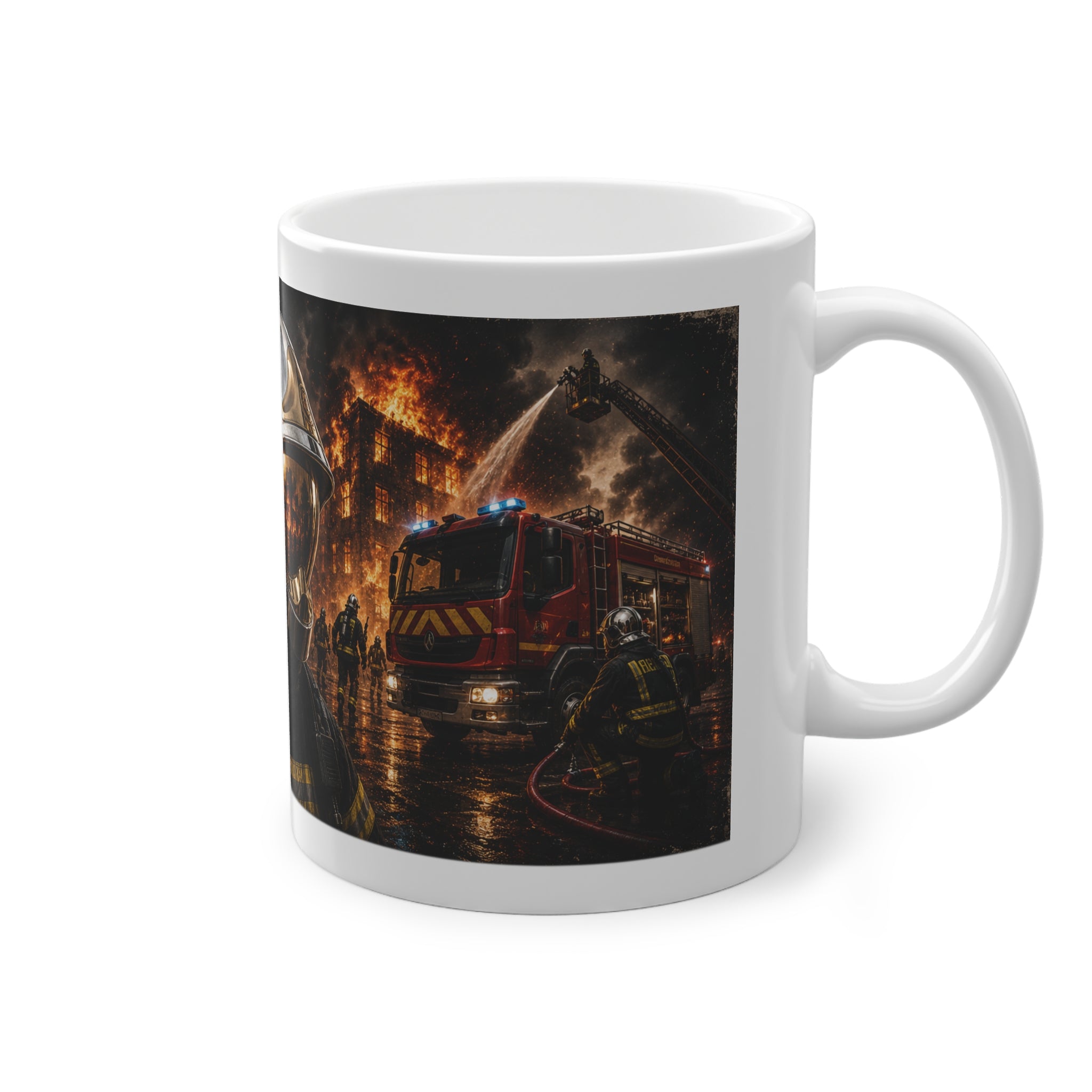 Mug Pompier Personnalisé – Soldats du Feu avec Prénom | Cadeau Sapeur-Pompier 330 ml