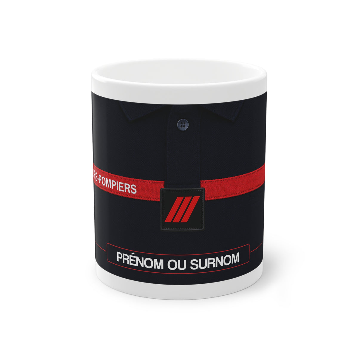 Mug Sapeurs-Pompiers SDIS Personnalisé avec Grade & Prénom ou Surnom